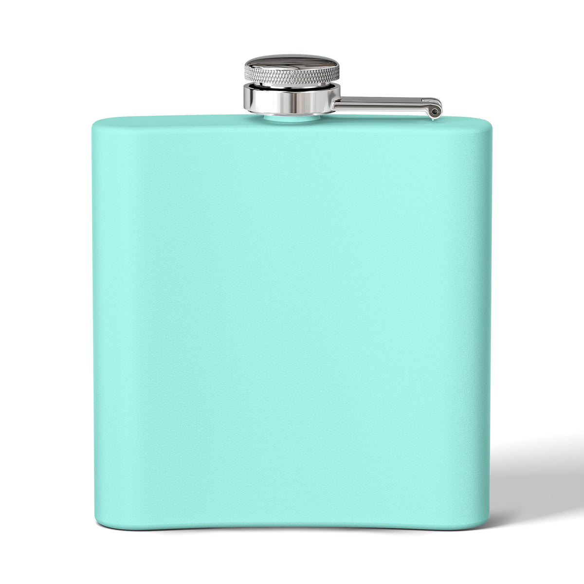Drunken Master 6 oz stainless steel flask by GAFCO, back view