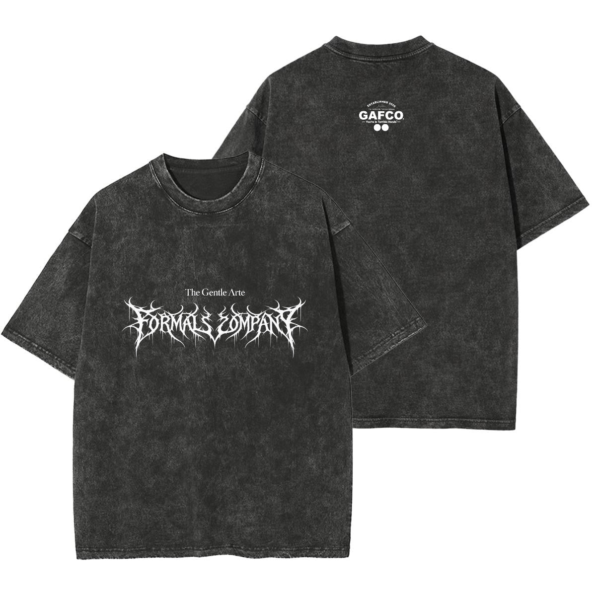 Heavy Metal Pressure heavyweight BJJ t-shirt by GAFCO, front view