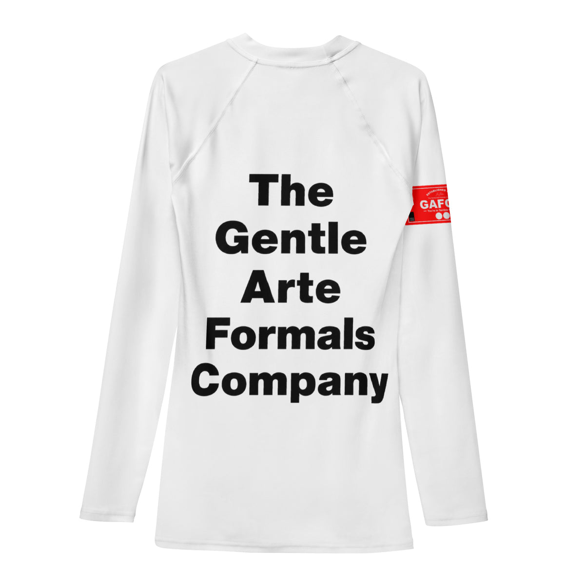 GAFCO Mascot Jersey design no-gi rash guard, back view
