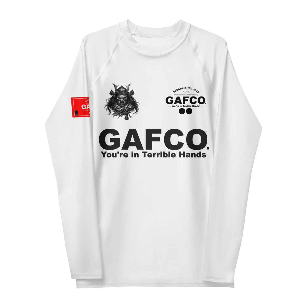GAFCO Mascot Jersey design no-gi rash guard, front view