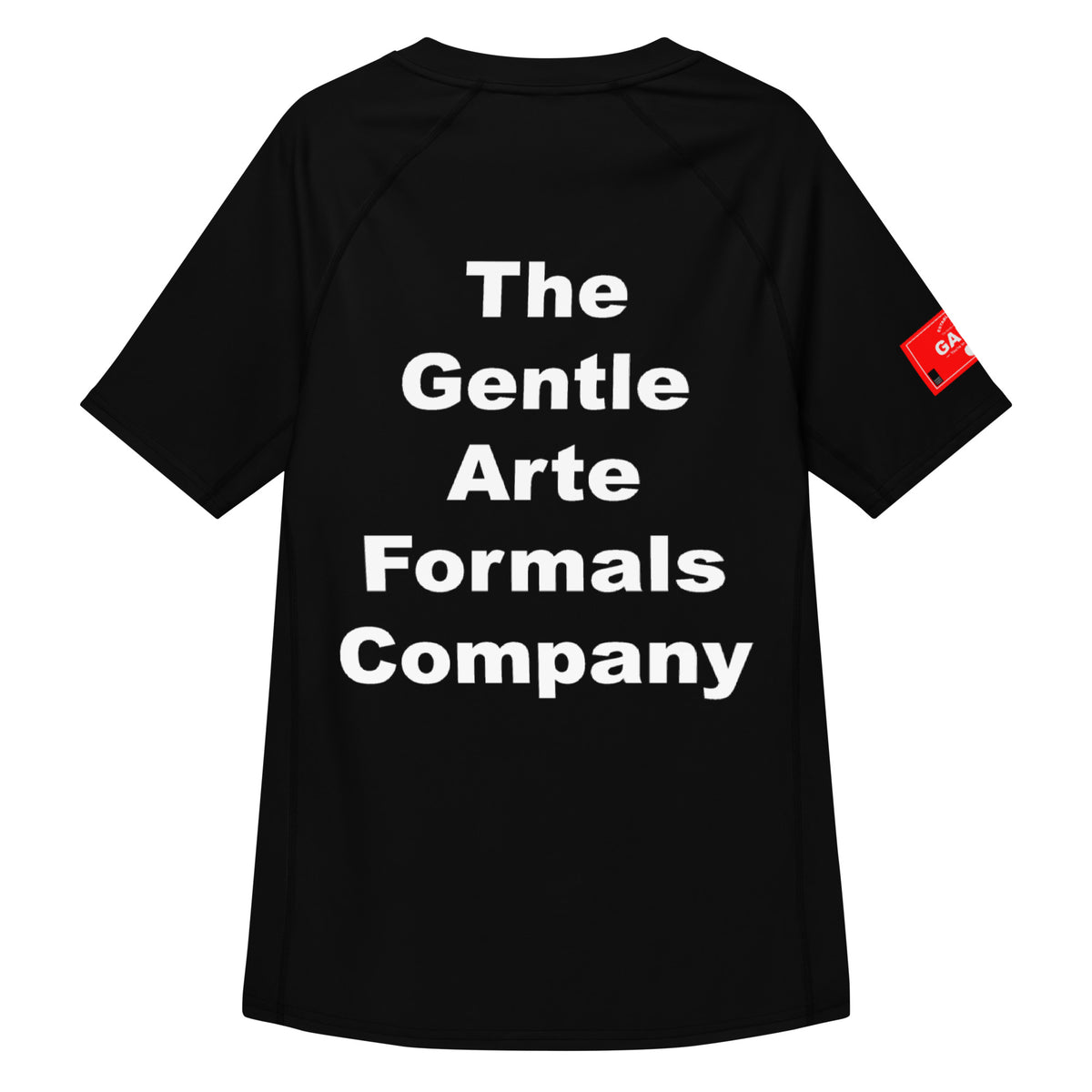 Heavy Metal Pressure BJJ rash guard by GAFCO, back view