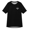 Fundamentals black BJJ rash guard by GAFCO, front view