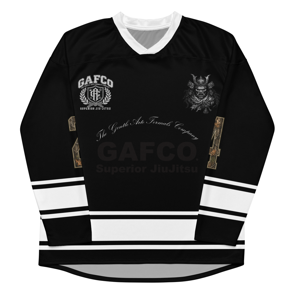 Ice-jitsu Hockey Jersey flat front by GAFCO.
