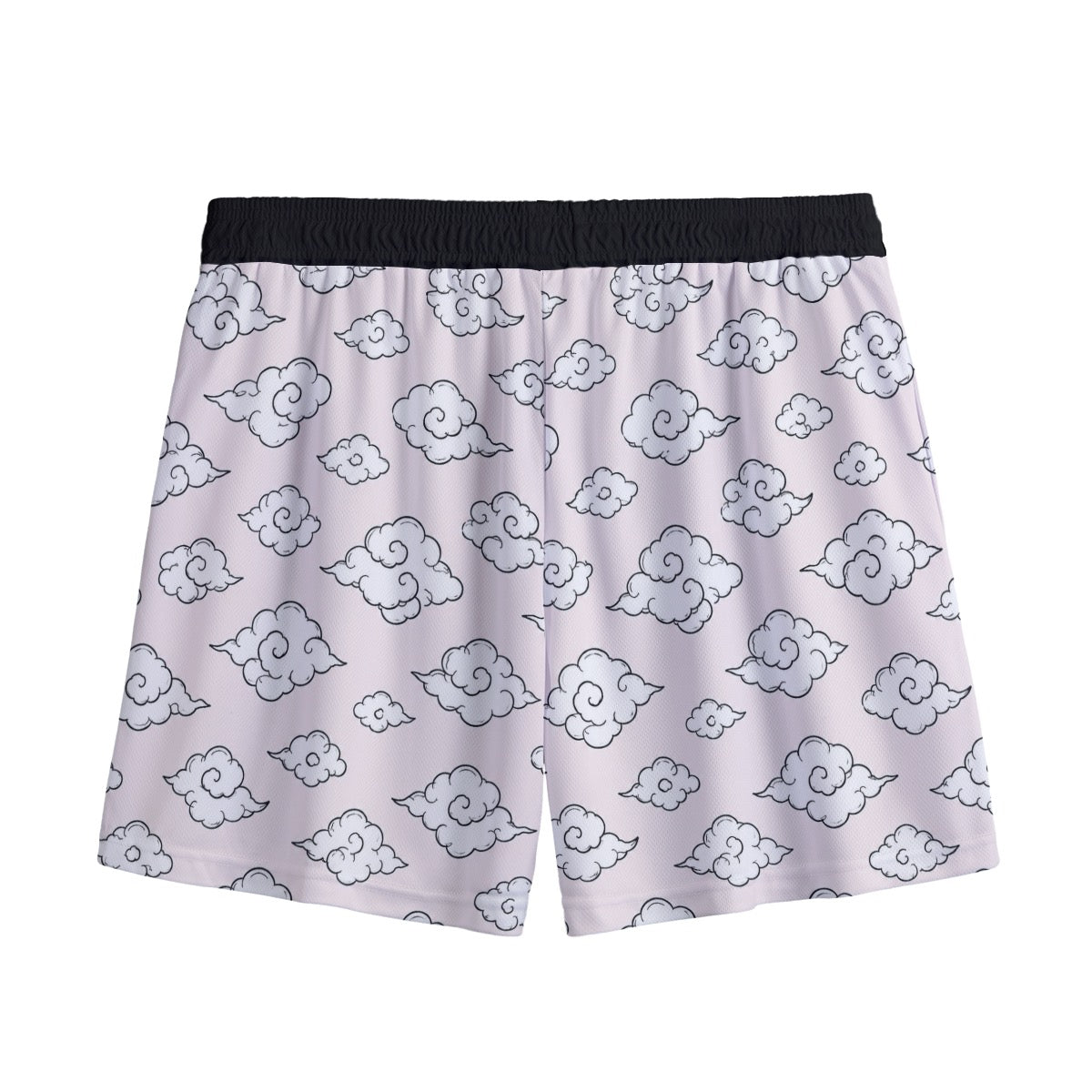GAFCO mascot pink sky grappling shorts, back view