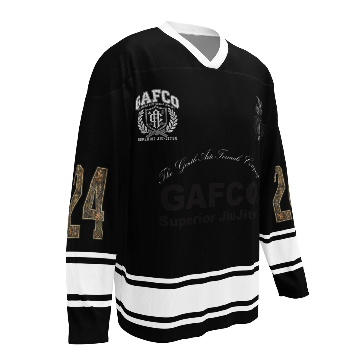 Ice-jitsu Hockey Jersey sleeve number 24 by GAFCO.